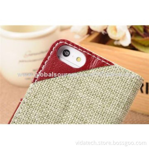 PU Leather Case with Card Slot and Mirror, for iPhone 6 Factory